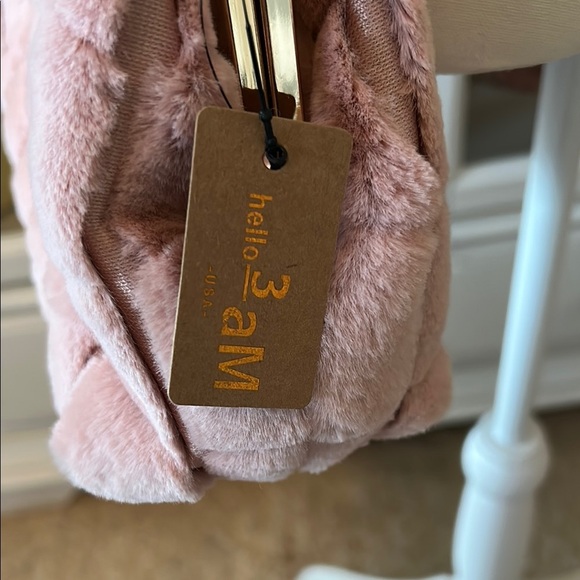 Hello 3AM Pink Quilted Faux Fur - Picture 5 of 6